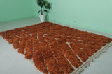 Orange Moroccan Rug - 6.5 x 9.5 Feet | Vibrant Handmade Design