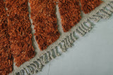 Orange Moroccan Rug - 6.5 x 9.5 Feet | Vibrant Handmade Design