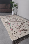 Handmade rug 4.9 x 9 Feet - designed moroccan rug