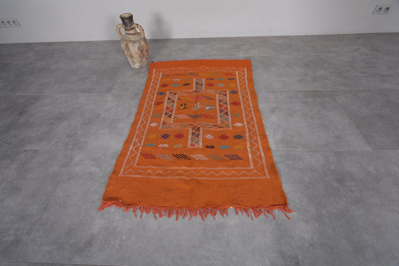 Moroccan Rug 3x4.9 FT - Vibrant Handwoven Design