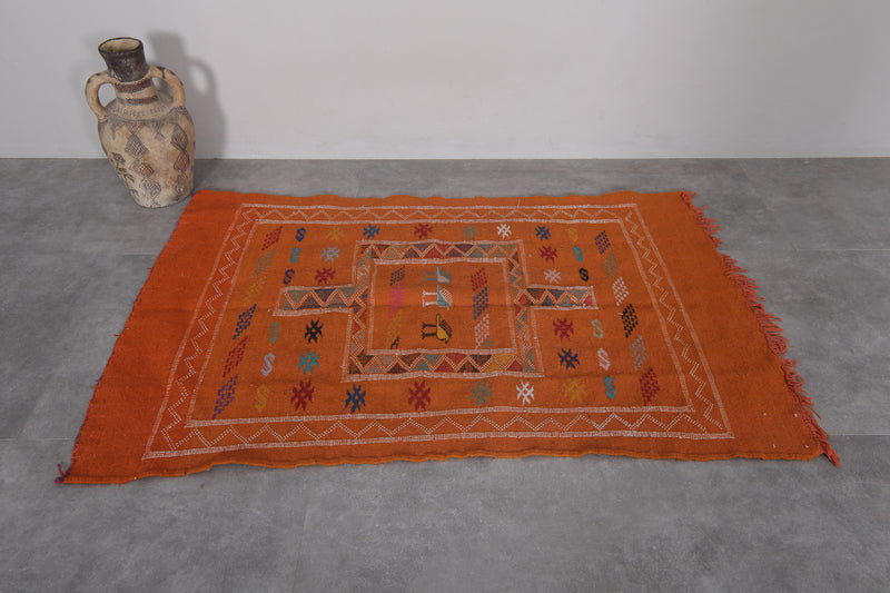 Moroccan Rug 3x4.9 FT - Vibrant Handwoven Design