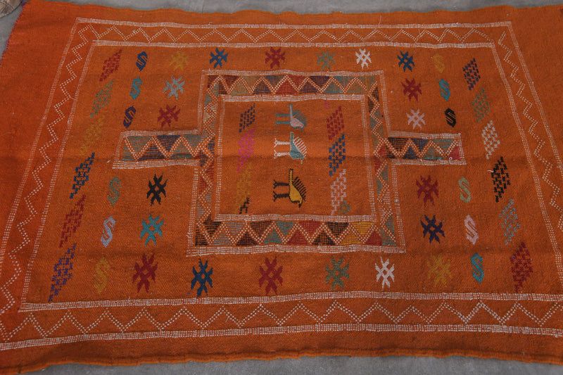 Moroccan Rug 3x4.9 FT - Vibrant Handwoven Design