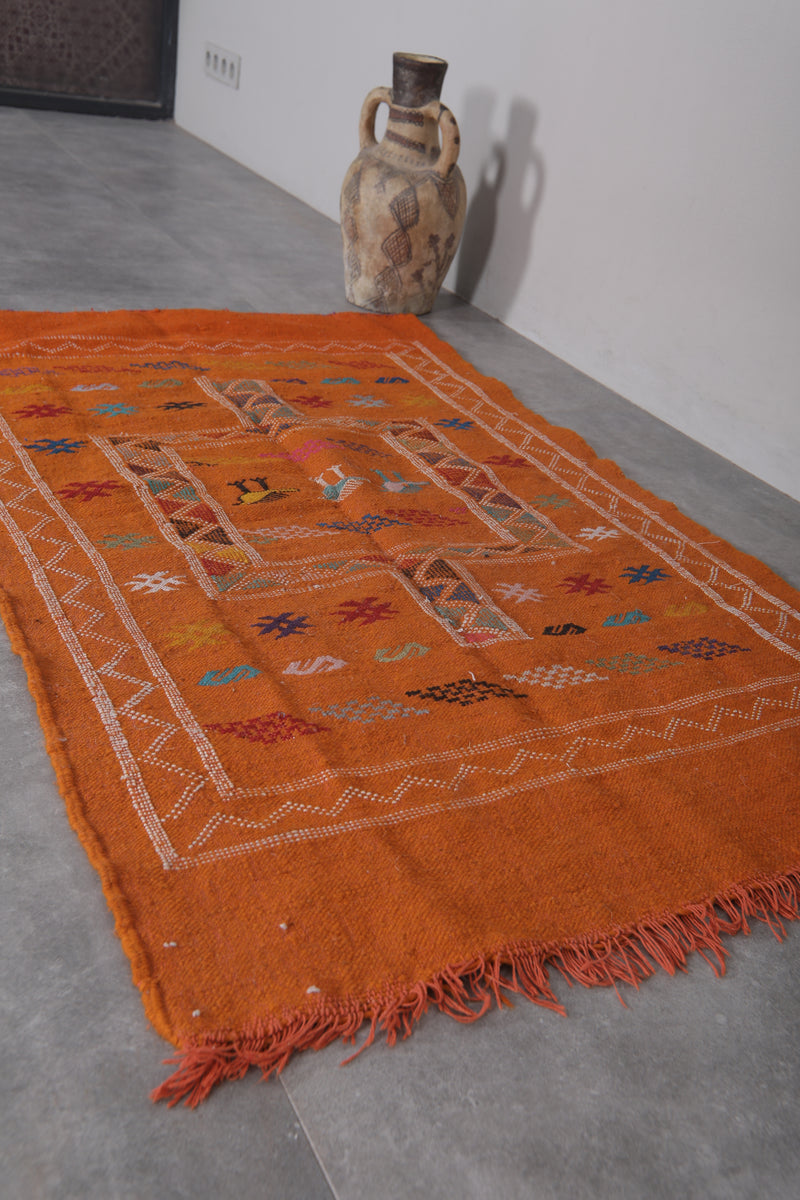 Moroccan Rug 3x4.9 FT - Vibrant Handwoven Design