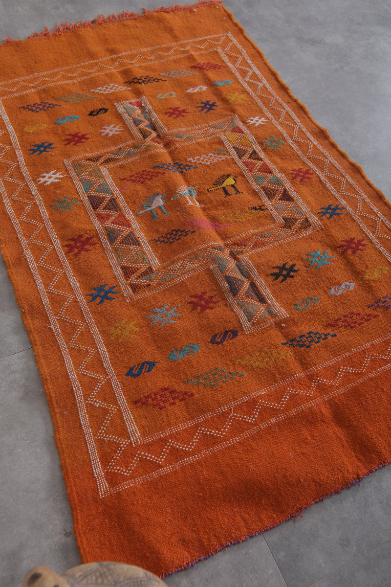 Moroccan Rug 3x4.9 FT - Vibrant Handwoven Design