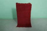 Small Berber Rug 1.7 x 3.2 ft Red Rug