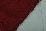 Small Berber Rug 1.7 x 3.2 ft Red Rug