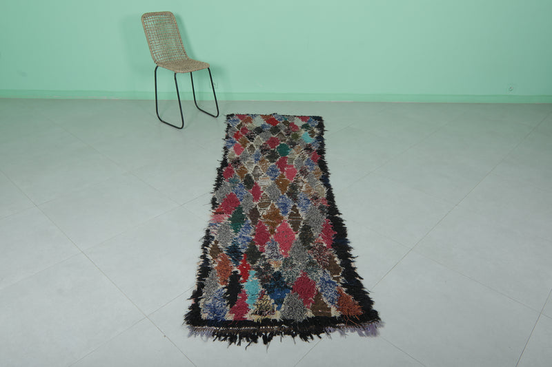 Moroccan Runner Rug Shag - 2.4x7.9 ft | Handwoven Colorful Design