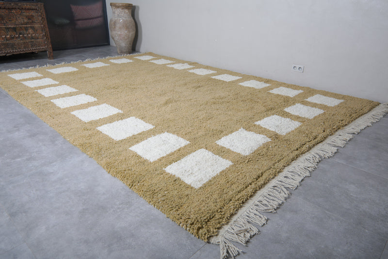 Large Moroccan Berber Rug - 9.3 x 13.4 Feet | Handmade Wool Decor