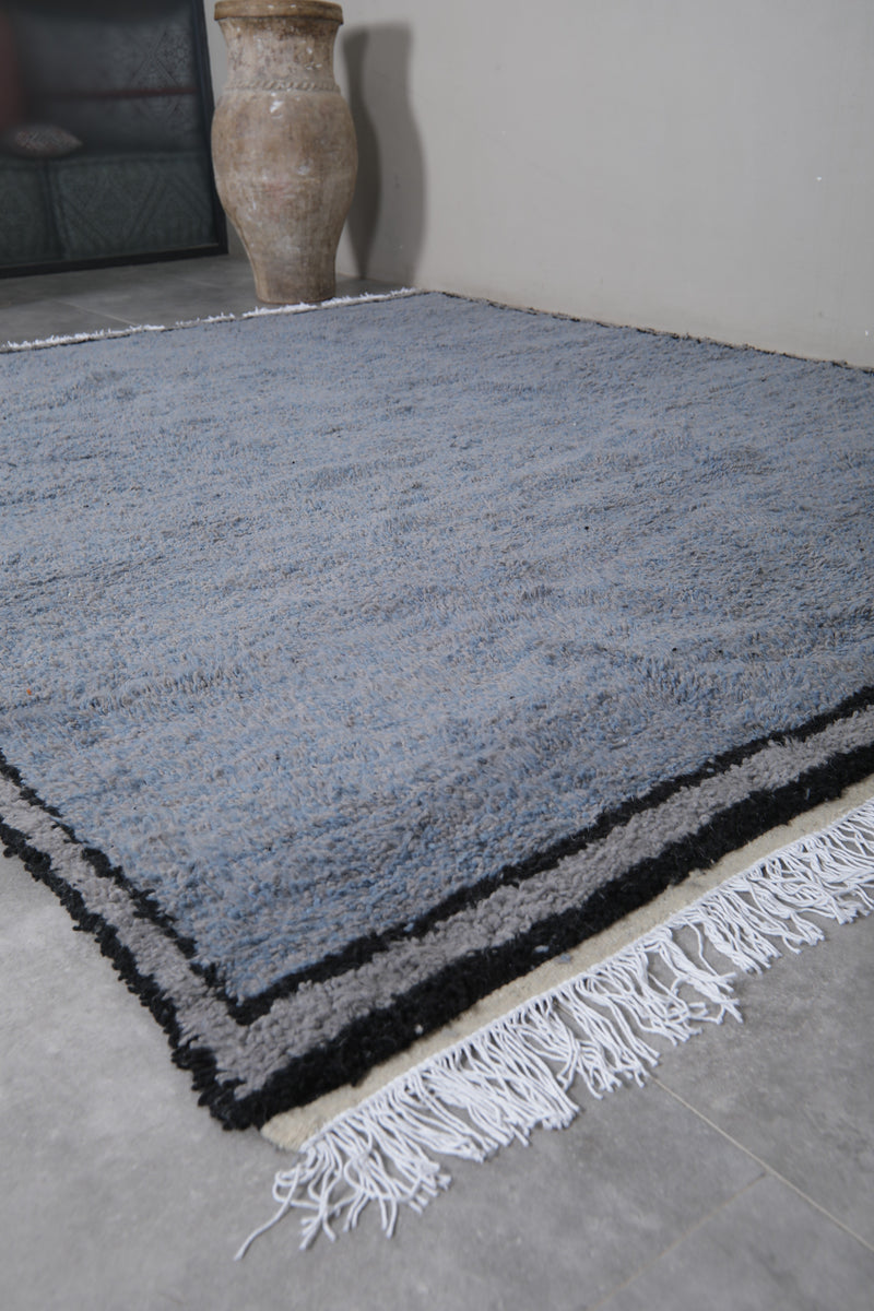 Beni ourain Moroccan Rug - Custom Berber Rug - Blue rug