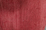 Solid Red Moroccan Pillow | 19.6x20.4 Inches Handwoven Wool