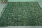 Green Moroccan wool rug 5.8ft x 6.6 ft