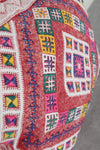 Handwoven Moroccan Pillow | 15.7x18.1 Inches Multicolored Tribal Design