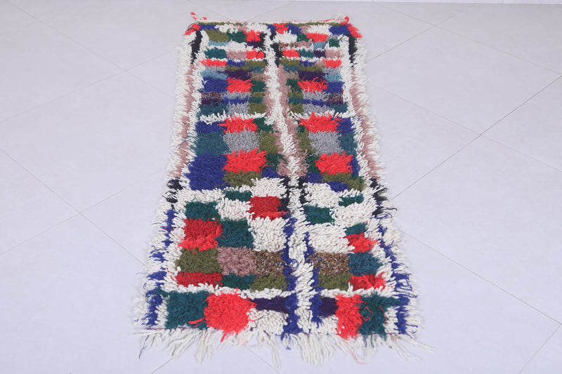 Handwoven Moroccan Berber Rug - 2 x 5.7 Feet