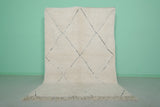 Diamond Moroccan Rug - Handwoven 5.8 x 8.2 Feet | Elegant Wool Design