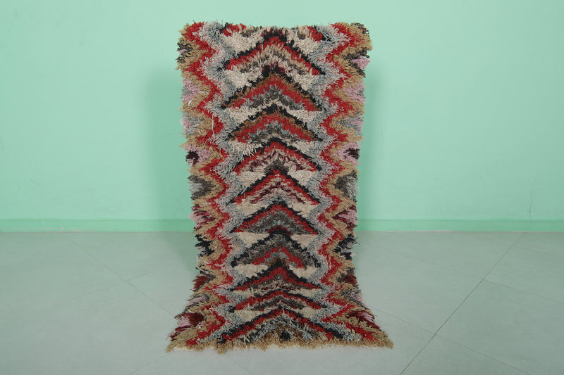 Handmade Moroccan Rug with Chevron Design – 2.2 x 5.5 ft