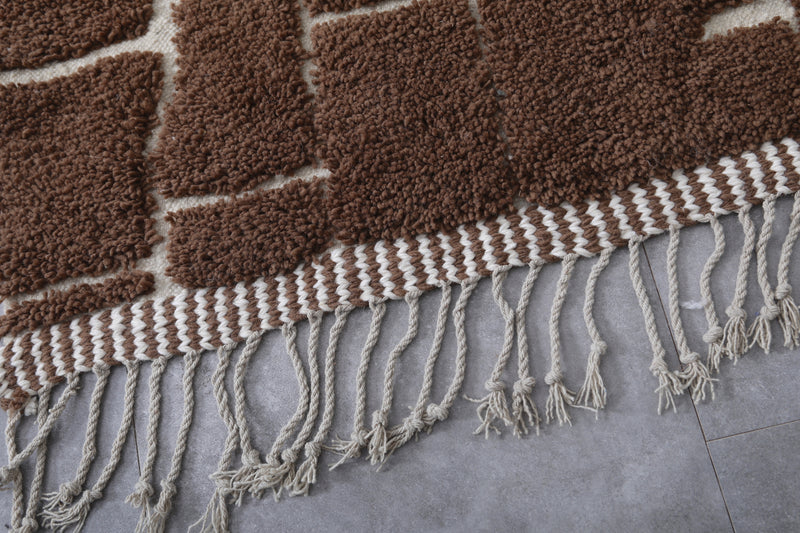 Brown Moroccan rug - Contemporary rug - Custom Wool rug