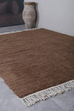 Brown Berber area rug - Custom Moroccan rug