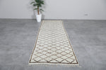 Vintage handmade runner rug 2.9 X 8.6 Feet