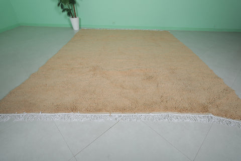 Beige Moroccan rug 8.4 X 10.2 Feet