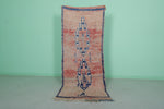 Shaggy Moroccan Runner Rug Pink 2.9 X 7.5 Feet