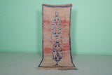 Shaggy Moroccan Runner Rug Pink 2.9 X 7.5 Feet