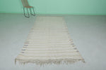 Vintage berber handwoven kilim runner rug 4.7 FT X 9.3 FT