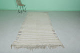 Vintage berber handwoven kilim runner rug 4.7 FT X 9.3 FT