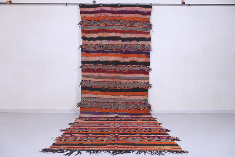 Moroccan berber rug 5.1 X 14.8 Feet - Boucherouite Rugs