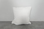 Modern Moroccan Pillow | 17.7x18.1 Inches White with Black Cross Lines