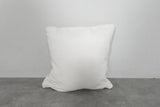 Modern Moroccan Pillow | 17.7x18.1 Inches White with Black Cross Lines