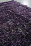 beni ourain rug 4.5 x 6.3 Feet - Purple handmade rug