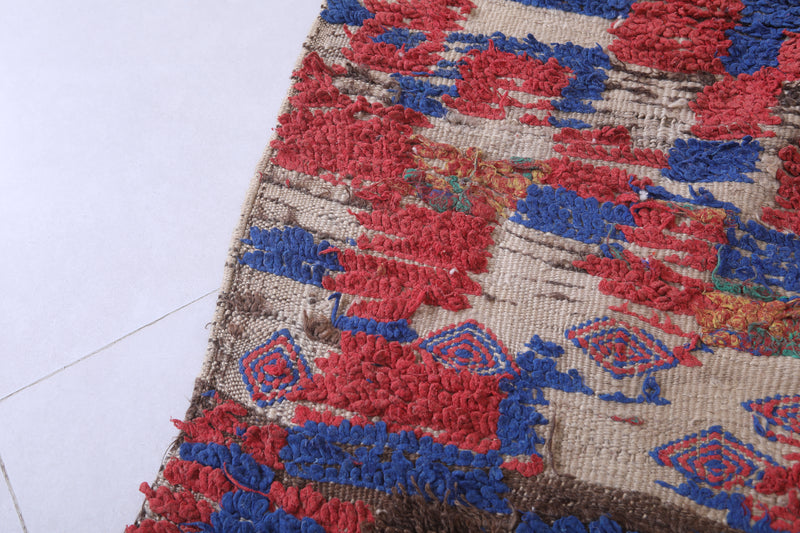 Moroccan Berber Rug with Geometric Patterns - 3.9 x 7.1 Feet