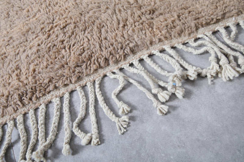 Taupe Moroccan Rug - 9 x 11 Feet | Handwoven Wool Area Rug