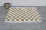 Checkered Beni ourain rug 3.5 X 3.3 Feet