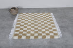 Checkered Beni ourain rug 3.5 X 3.3 Feet