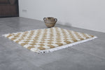 Checkered Beni ourain rug 3.5 X 3.3 Feet