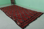 Vintage moroccan rug 4.6 X 9.8 Feet