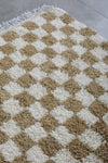 Checkered Beni ourain rug 3.5 X 3.3 Feet