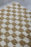 Checkered Beni ourain rug 3.5 X 3.3 Feet