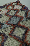 Wonderful Moroccan Boucherouite Rug 2.5 X 5.6 Feet