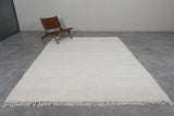 Elegant Moroccan Rug - 7.3 x 9.5 ft | Soft Beige Minimalist Design