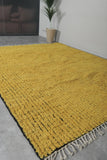 Yellow Moroccan rug 8.6 ft x 10.6 ft