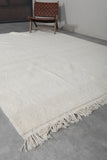 Elegant Moroccan Rug - 7.3 x 9.5 ft | Soft Beige Minimalist Design