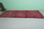 Moroccan Runner Rug 4.9 x 11 ft | Handwoven Red Carpet