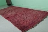 Moroccan Runner Rug 4.9 x 11 ft | Handwoven Red Carpet