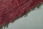 Moroccan Runner Rug 4.9 x 11 ft | Handwoven Red Carpet