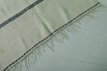 Vintage moroccan berber handwoven wedding blanket 3.3 FT X 5.9 FT