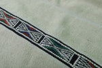 Vintage moroccan berber handwoven wedding blanket 3.3 FT X 5.9 FT