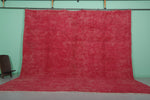 Pink Moroccan Rug - 13.7 x 13.4 Feet | Luxurious Handmade Design