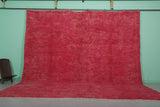 Pink Moroccan Rug - 13.7 x 13.4 Feet | Luxurious Handmade Design